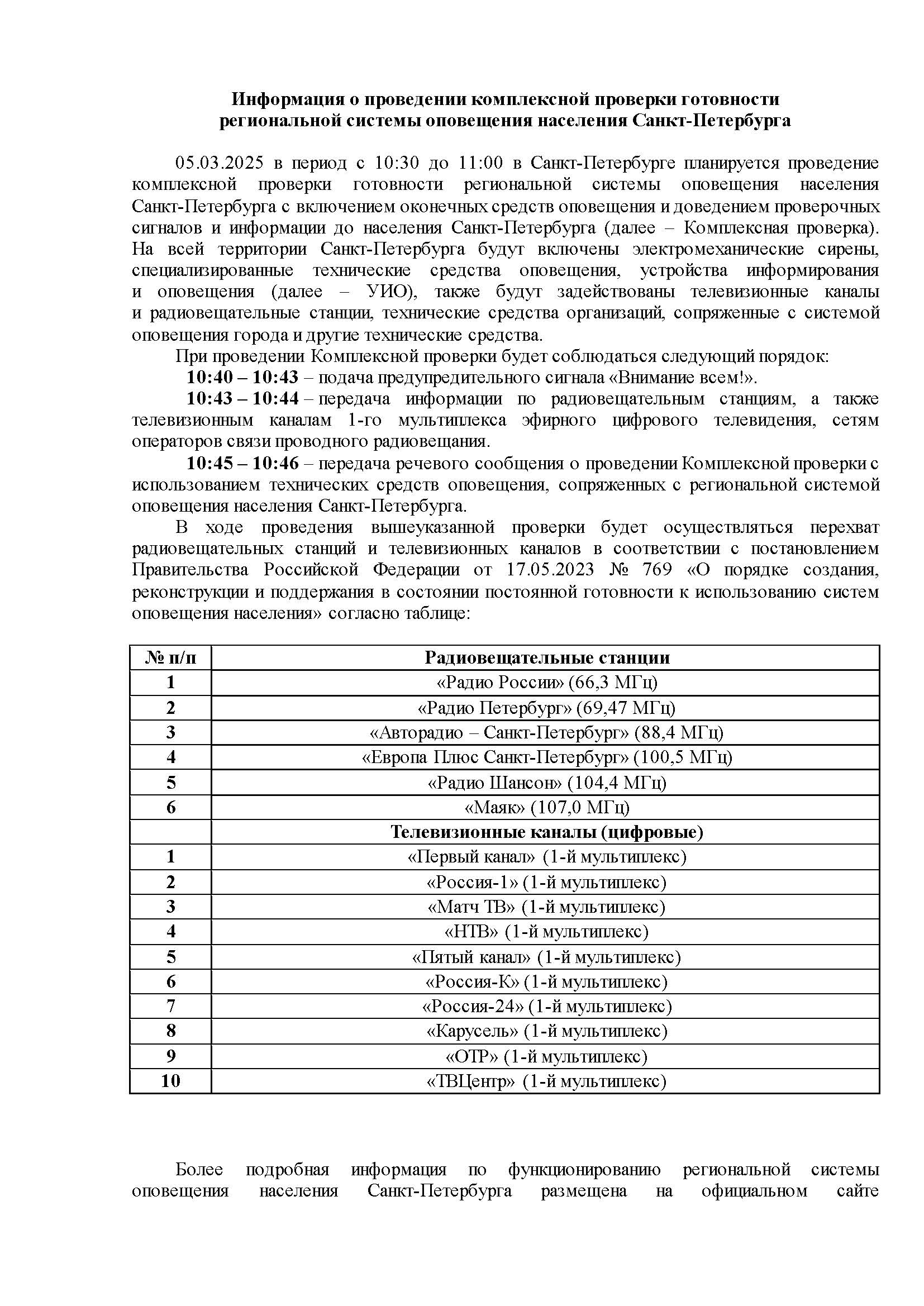  1 Информация о проведении Комплексной проверки 05.03.2025 1 Страница 2